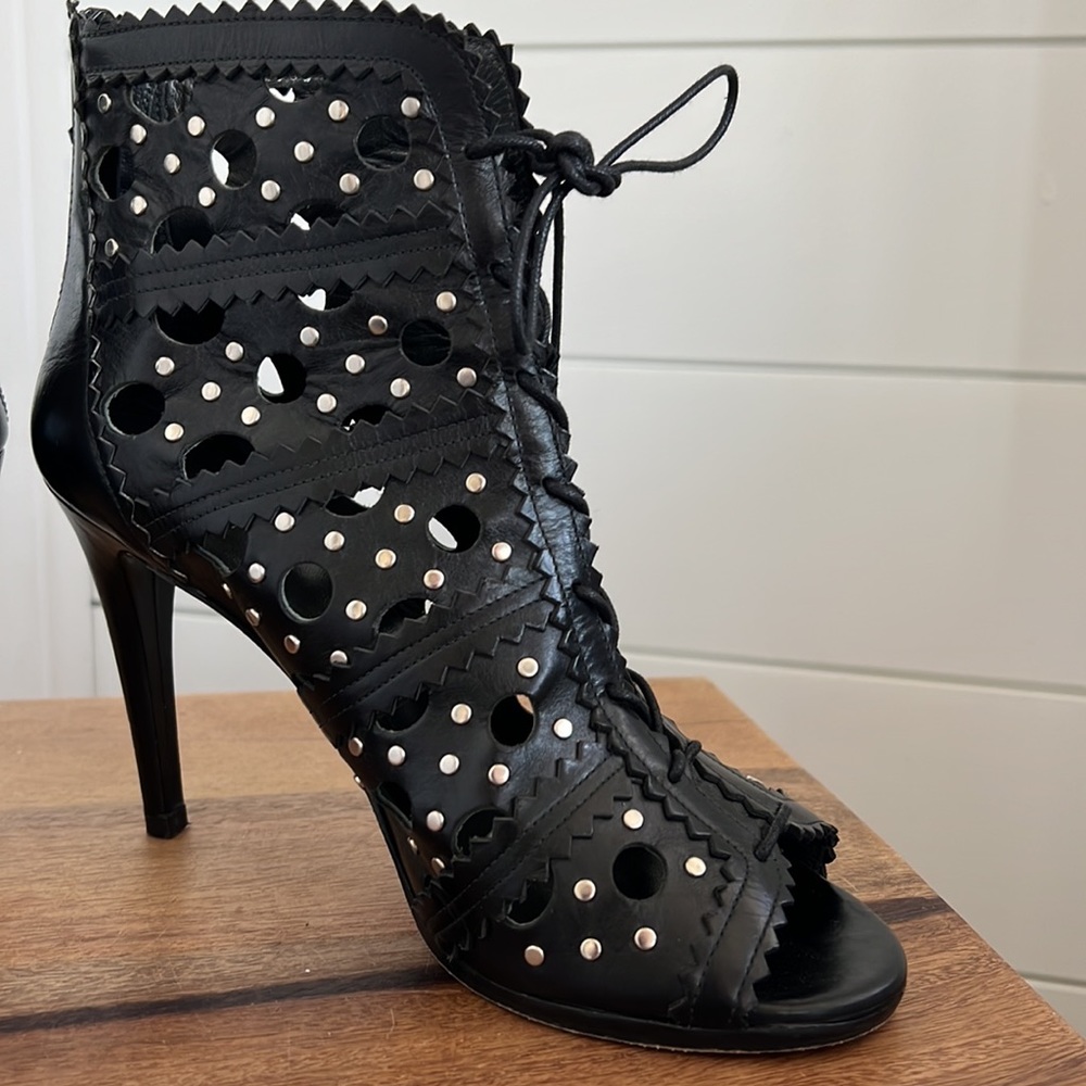 Studded Stuart Weitzman Booties. - Picture 8 of 17